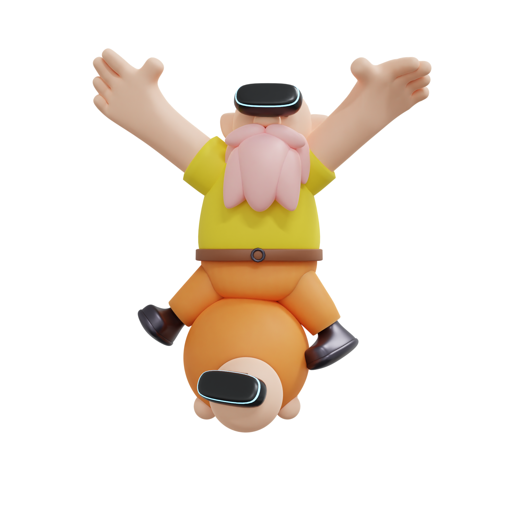AI Wizard Riding Robot Companion 3D Character