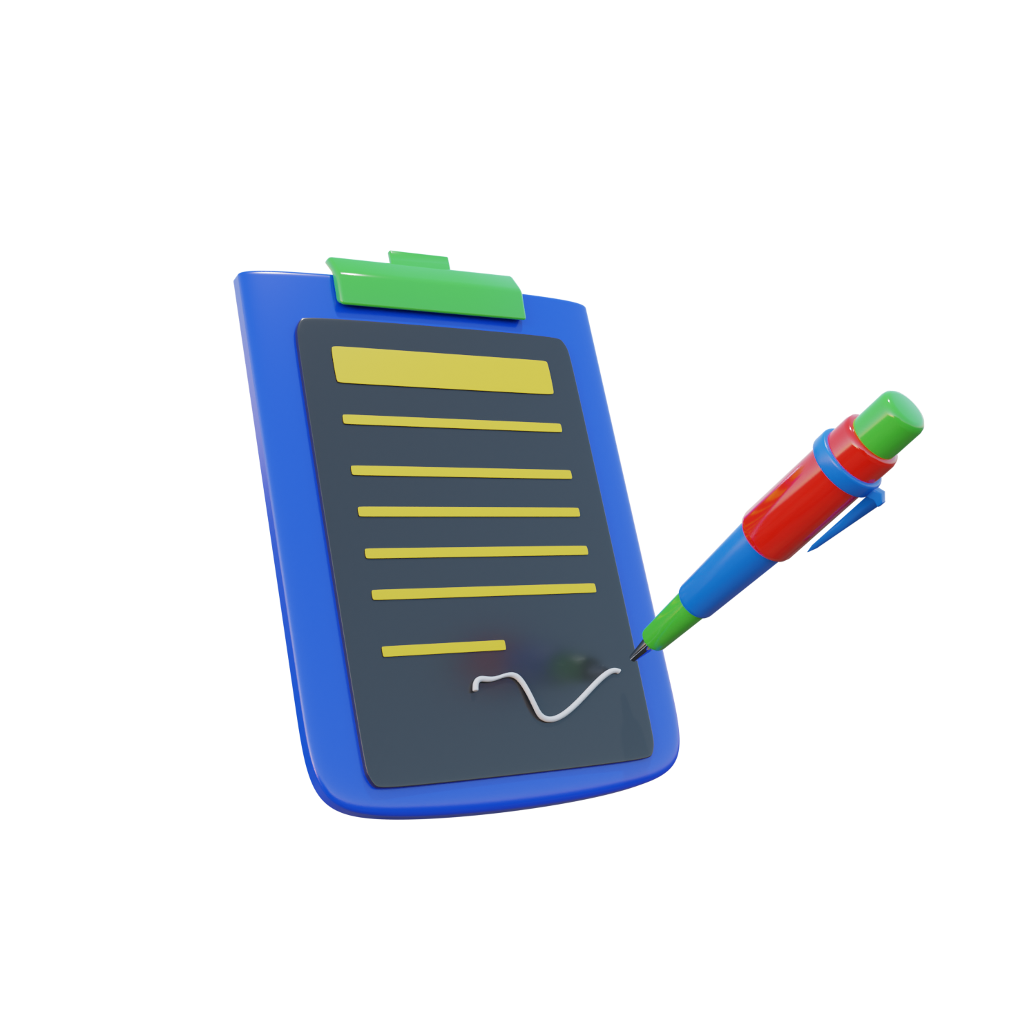 Contract Agreement 3D Icon